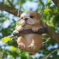 Hanging Bulldog Garden Ornament