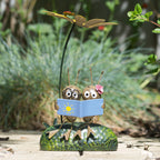 Ant Couple Reading Garden Ornament
