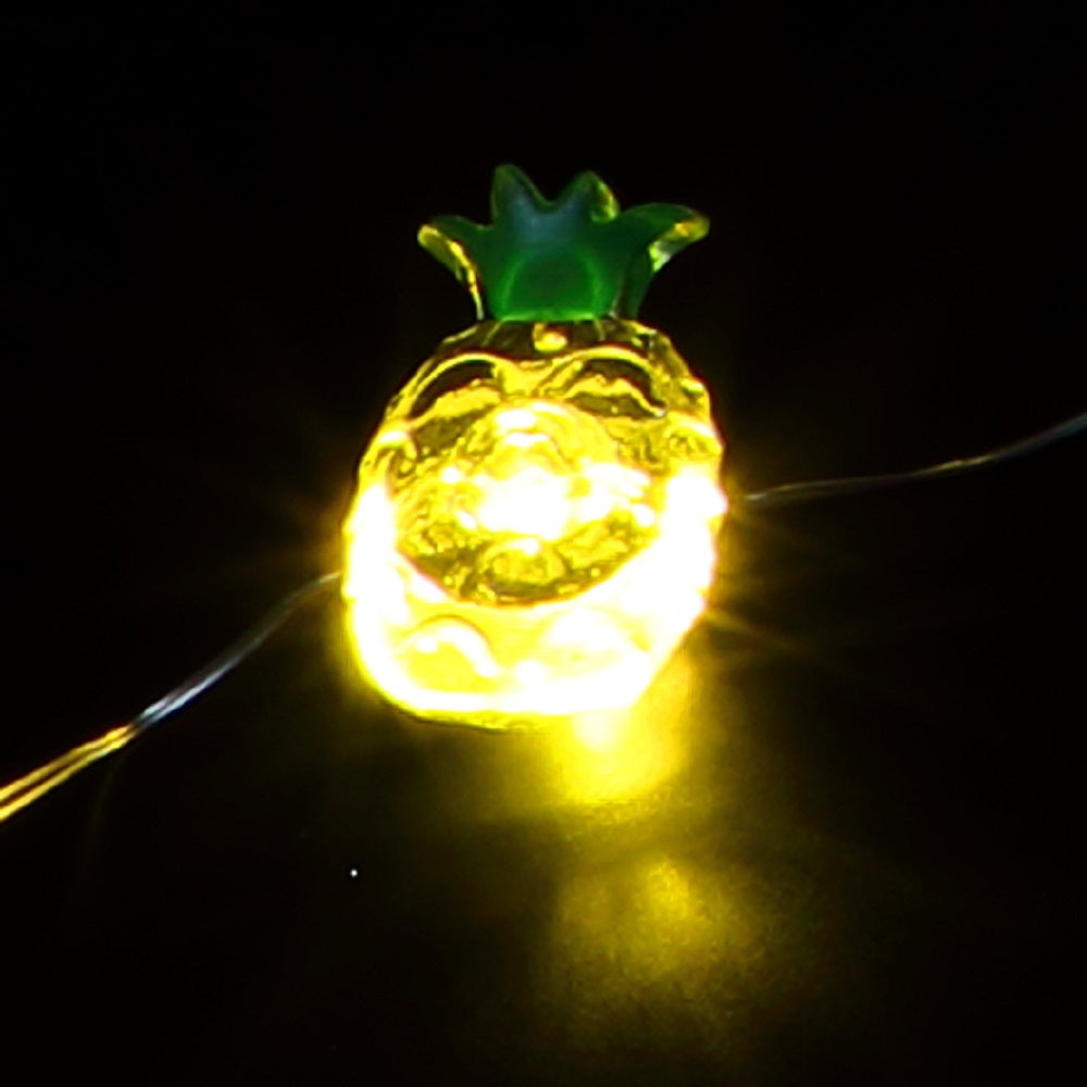 50 Pineapple Solar Outdoor String Lights