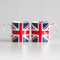 Set Of 4 Union Jack Flag Mugs