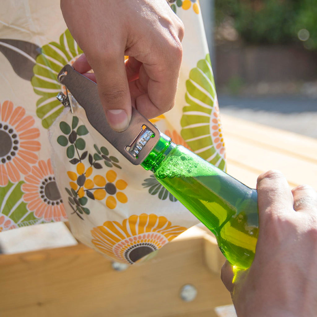 Set Of 4 Metal Bottle Opener Tablecloth Weights