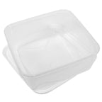 Set Of 2 White Lid 10 Litre Square Food Containers