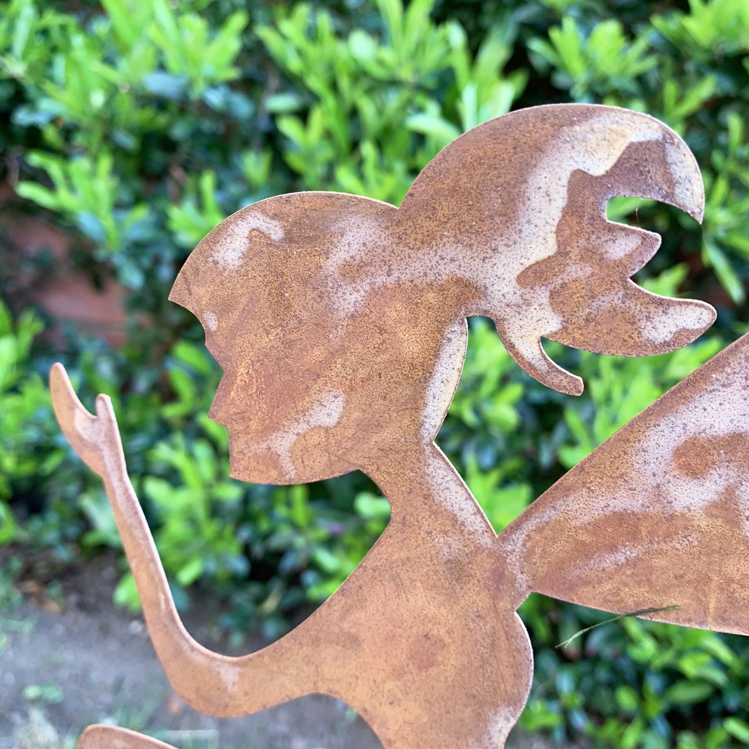 Rusty Fairy Garden Stake