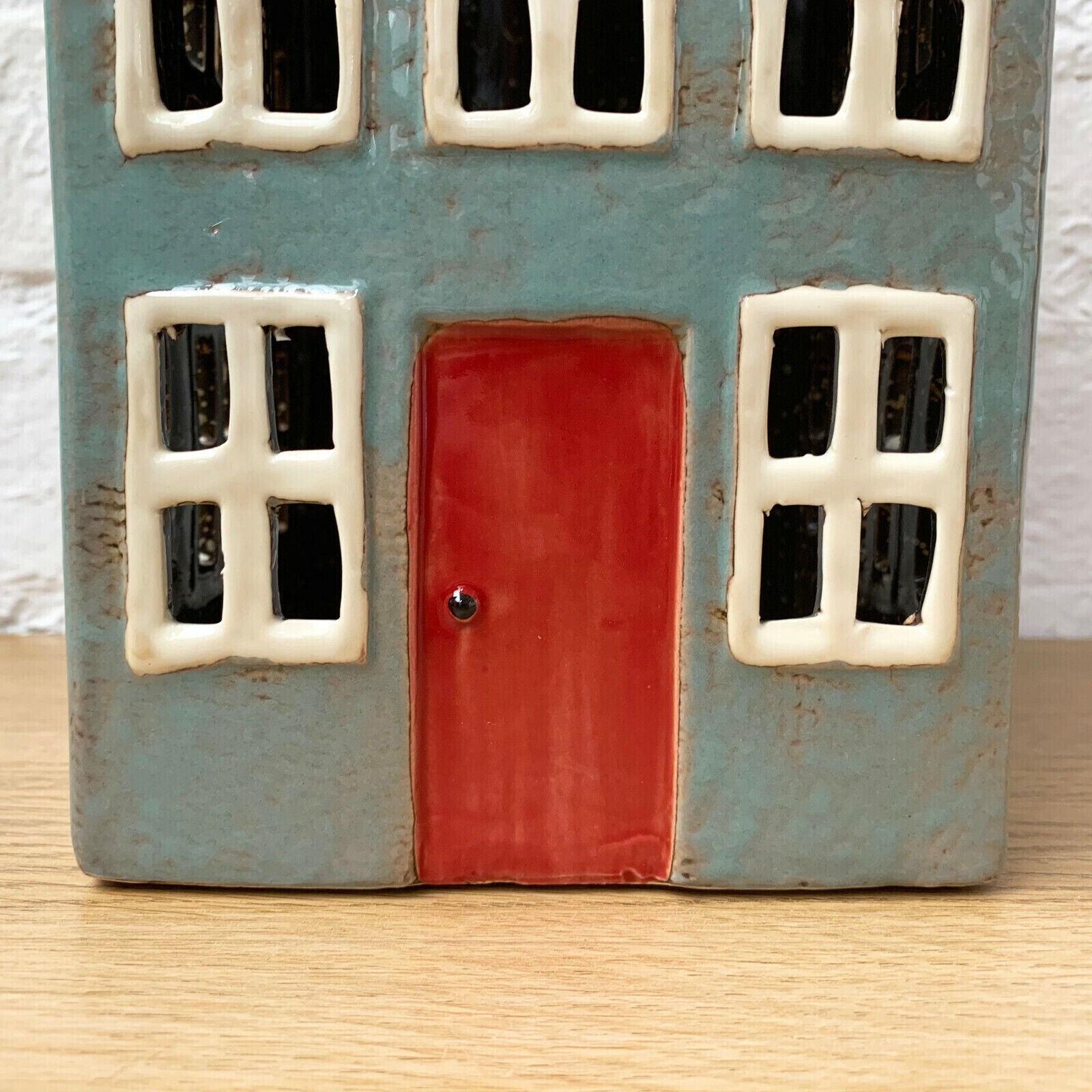 Large Grey House Tealight Holder