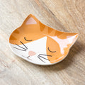 Ceramic Ginger Cat Face Saucer