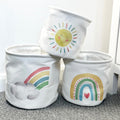 Set mit 3 Regenbogen-Aufbewahrungskörben