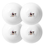 Set Of 4 Country Hen Cereal Bowls