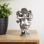 Silberner tanzender Ganesh-Elefant