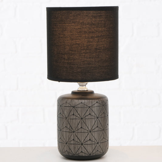 Black Geometric Table Lamp