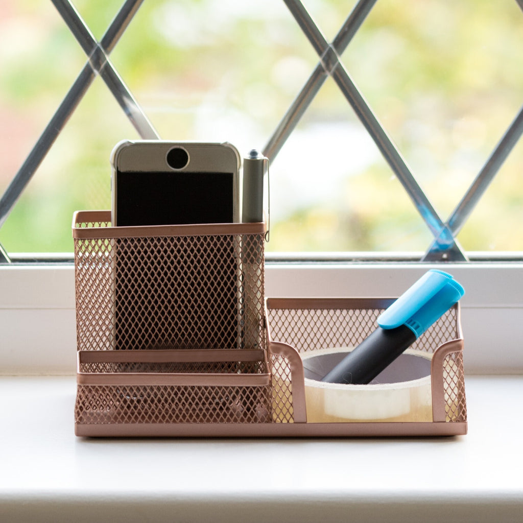 Rose Gold Stationery Holder