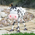 Black & White Metal Cow Ornament