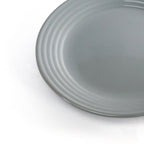 Set Of 4 Grey Ribbed Side Plates