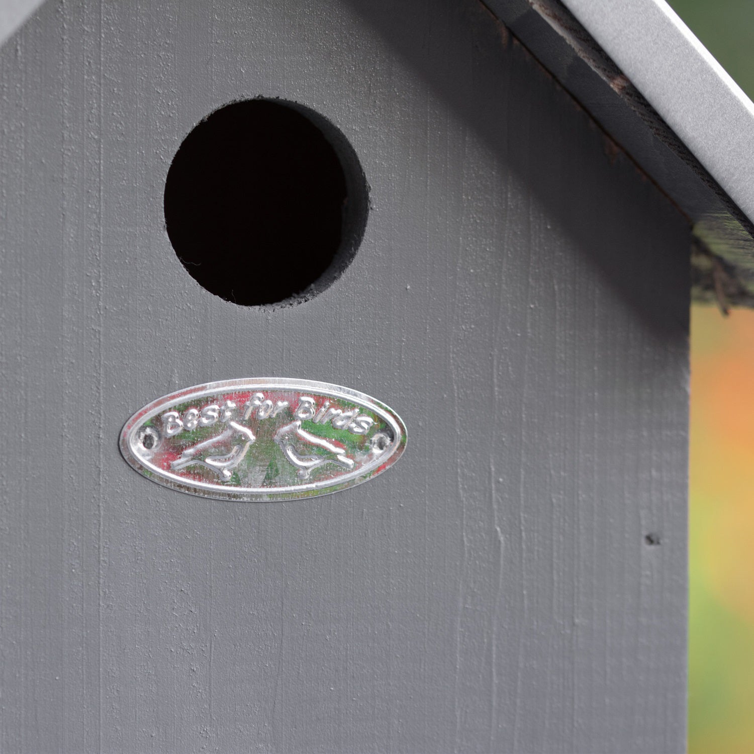 Grey And Silver Metal Roof Bird House