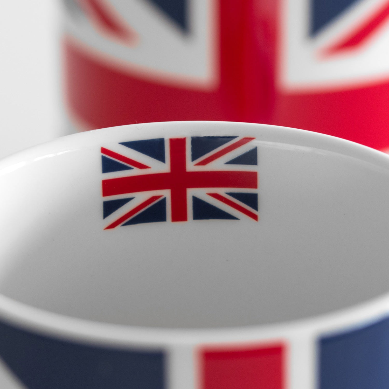 Set Of 4 Union Jack Flag Mugs