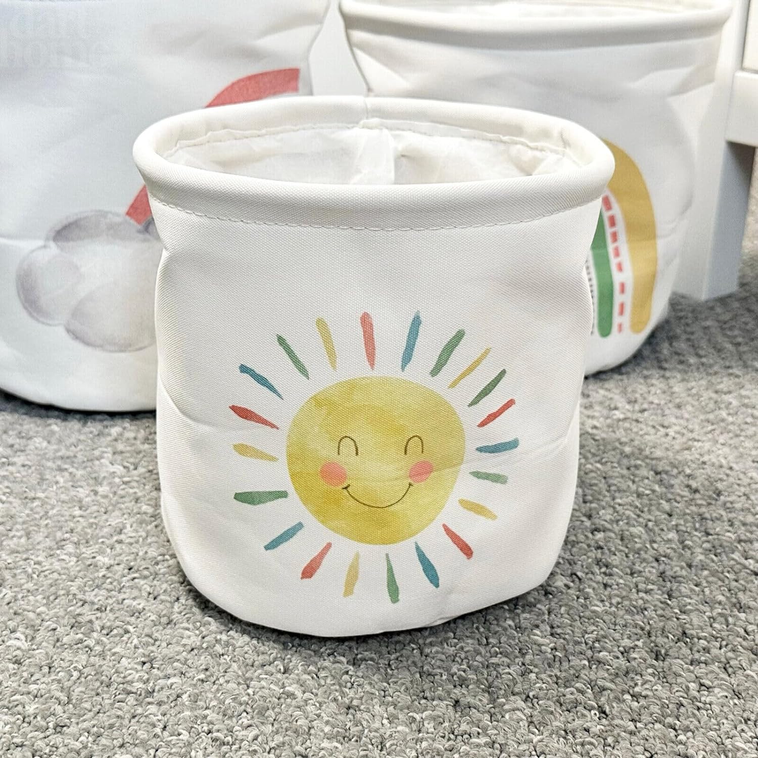 Set Of 3 Rainbow Storage Baskets