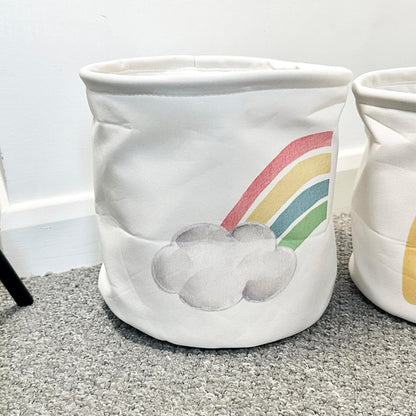 Set Of 3 Rainbow Storage Baskets