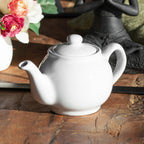 White 2 Cup Teapot