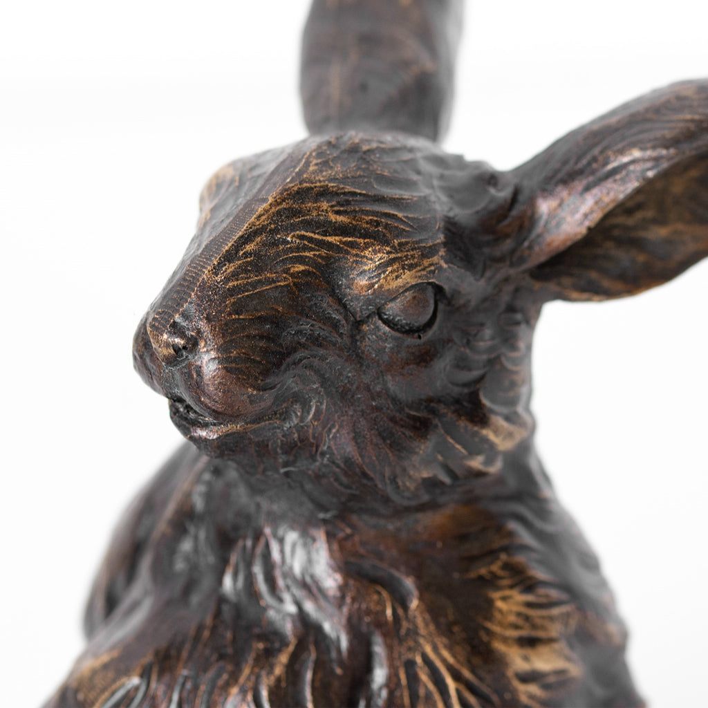 Bronze Rabbit And Bird Ornament