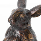 Bronze Rabbit And Bird Ornament