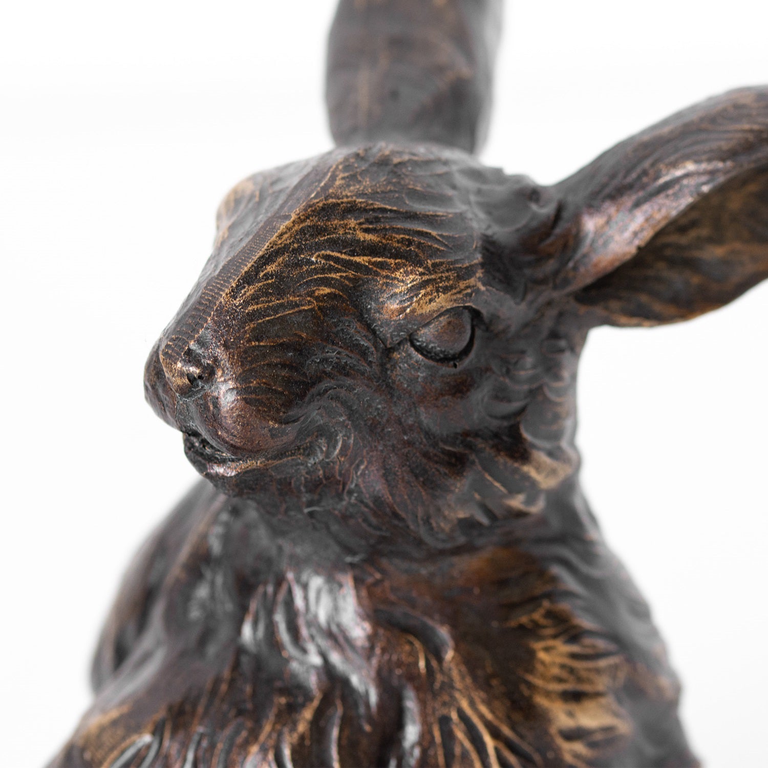 Bronze Rabbit And Bird Ornament