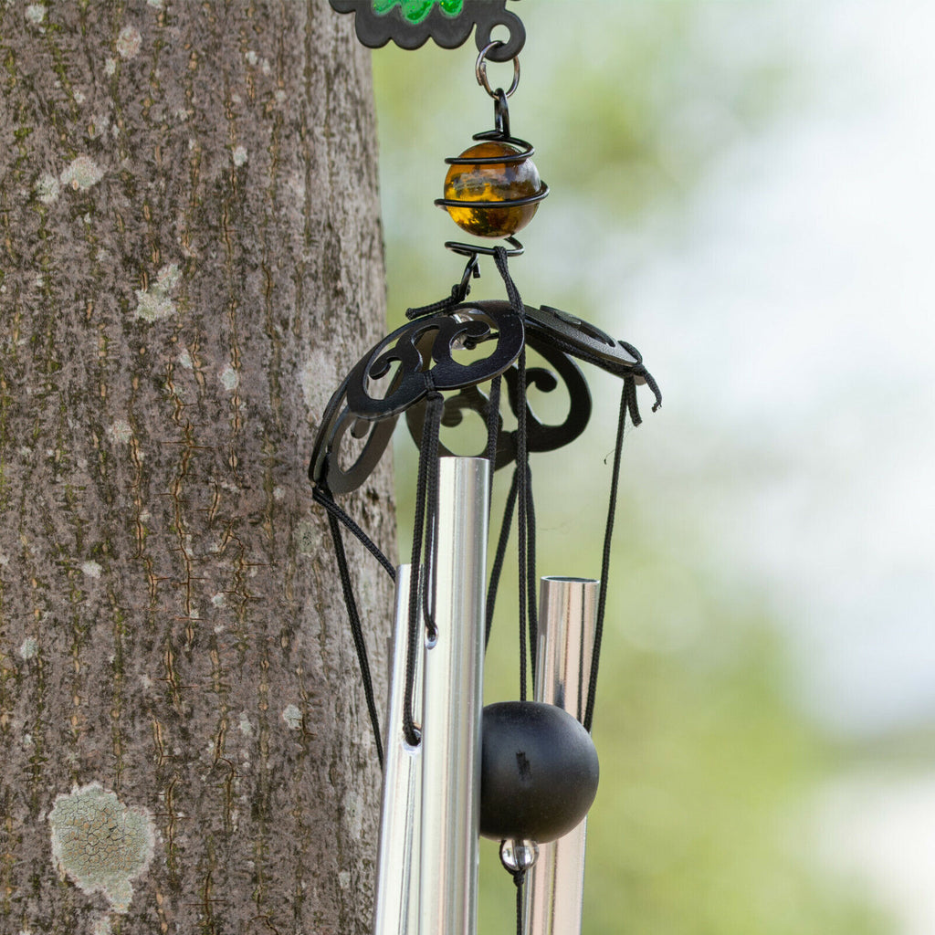 Stained Glass Effect Hummingbird Wind Chime