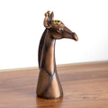 Bronze Giraffe Candlestick Holder