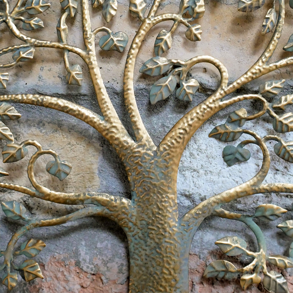 Gold Tree of Life Wall Candle Holder
