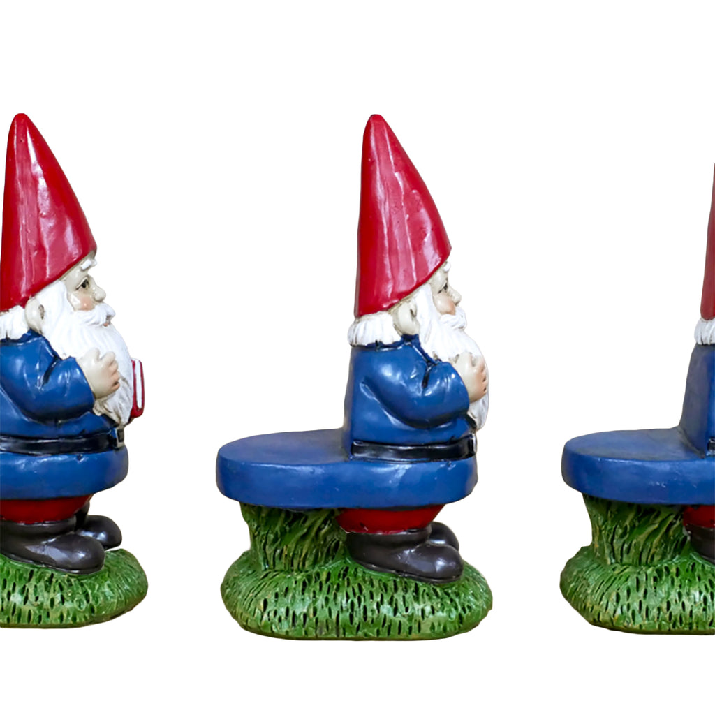 Set Of 3 Mini Garden Gnome Pot Feet