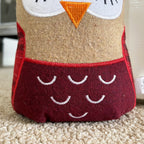 Red Fabric Owl Doorstop
