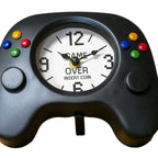 Black Gaming Controller Clock