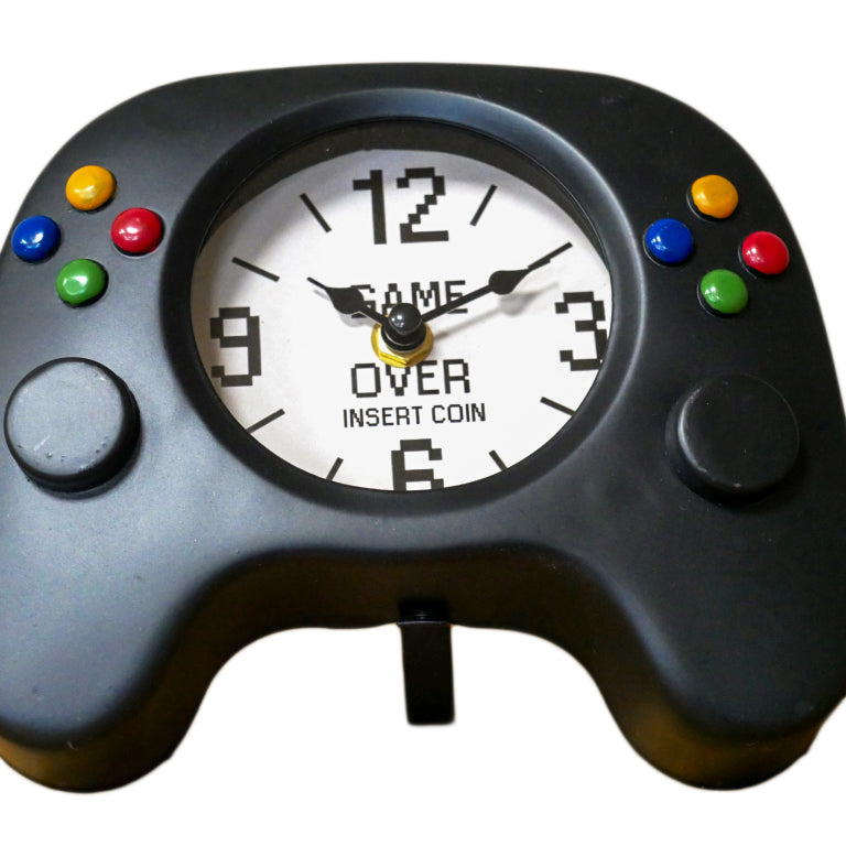 Black Gaming Controller Clock