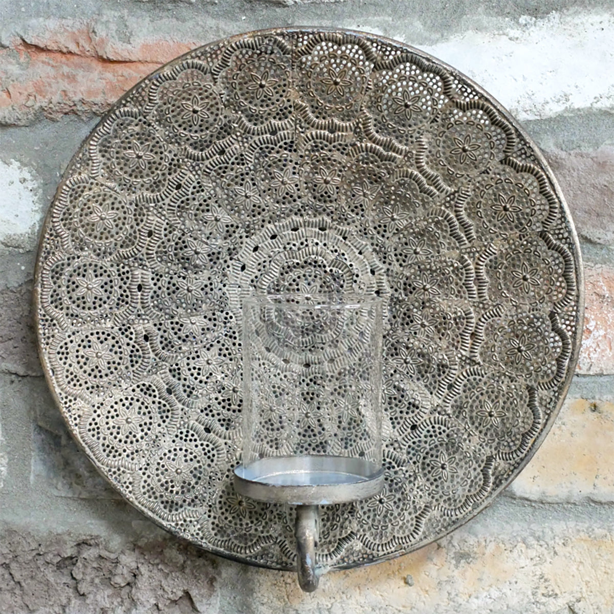 Moroccan Mandala Wall Candle Holder