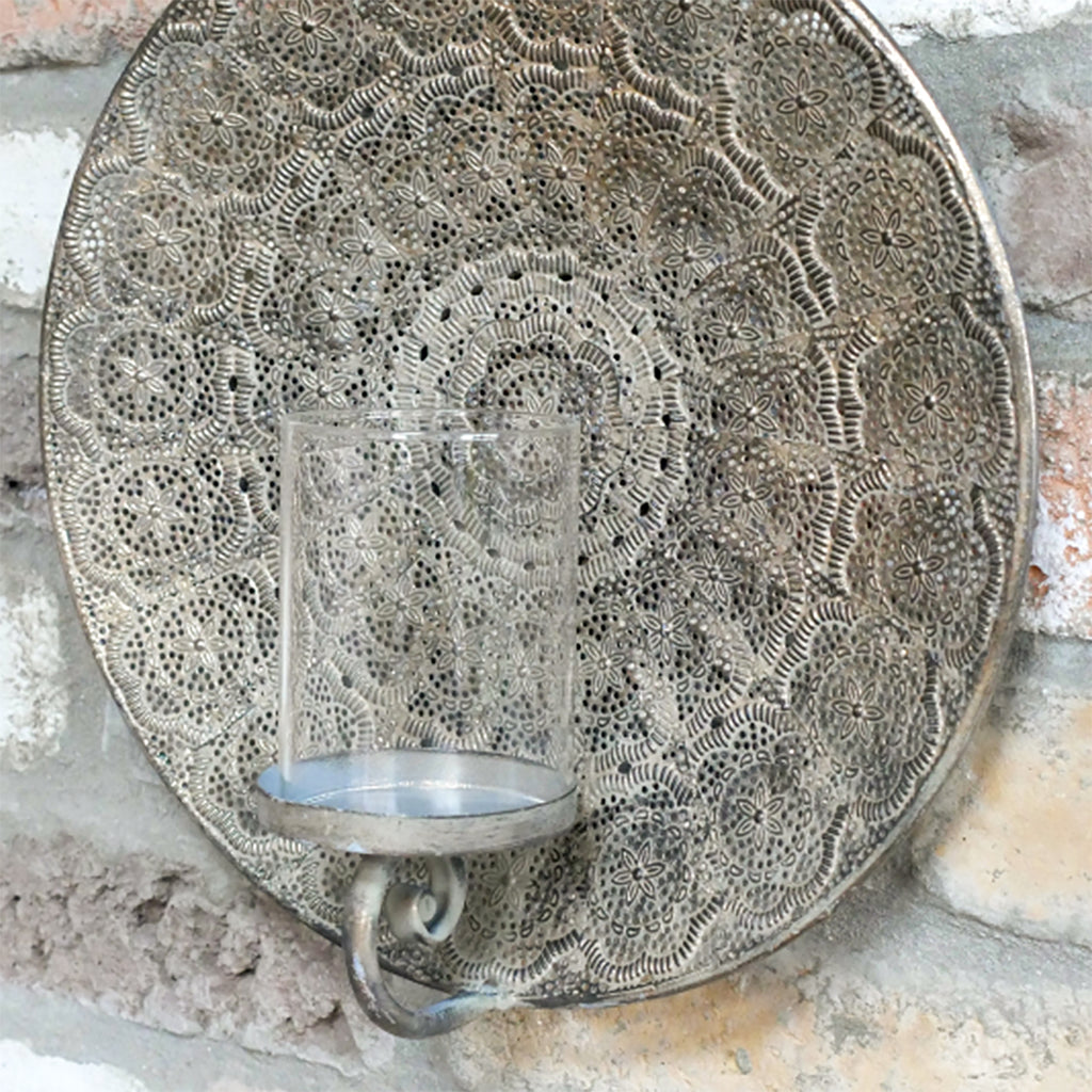 Moroccan Mandala Wall Candle Holder
