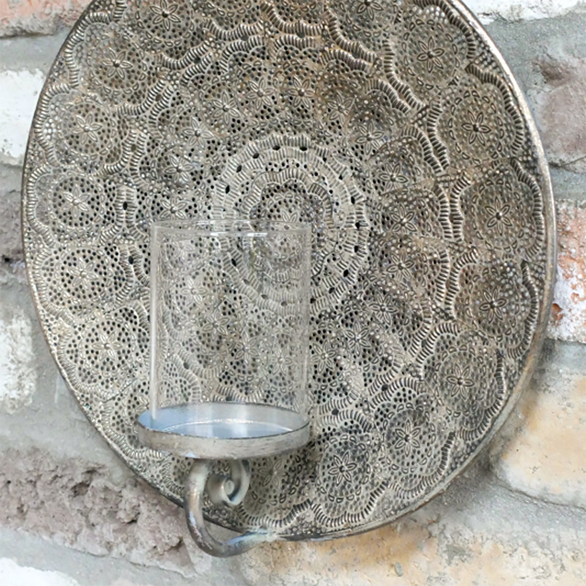 Moroccan Mandala Wall Candle Holder