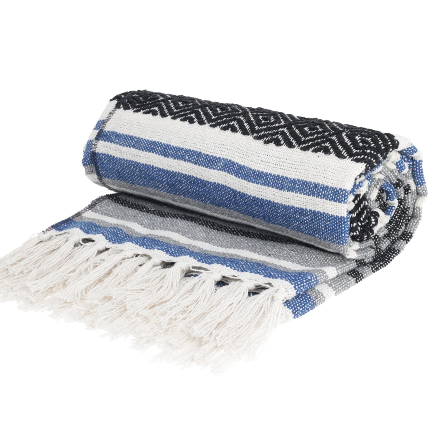 Blue Striped Hammam Towel