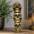 Gold Three Wise Skulls Totem Ornament