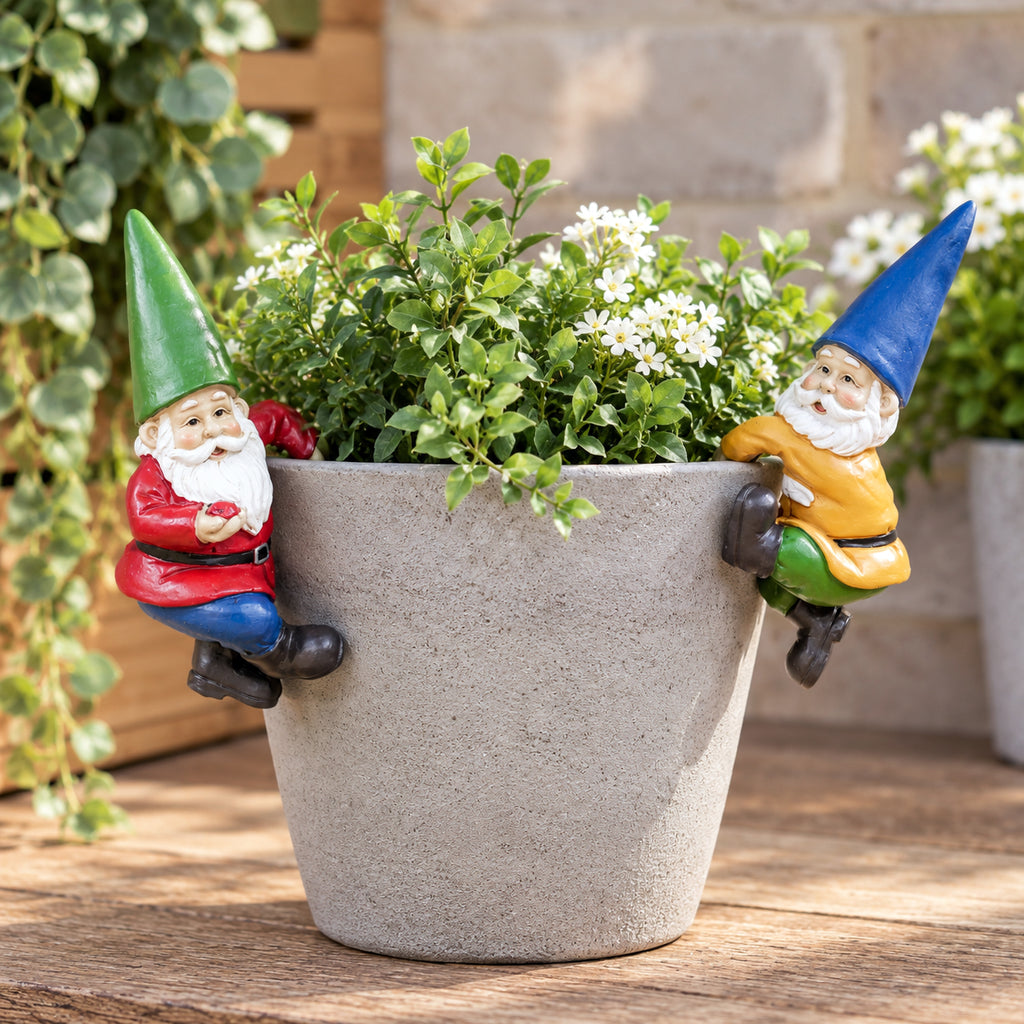 Set Of 2 Gnome Pot Hangers