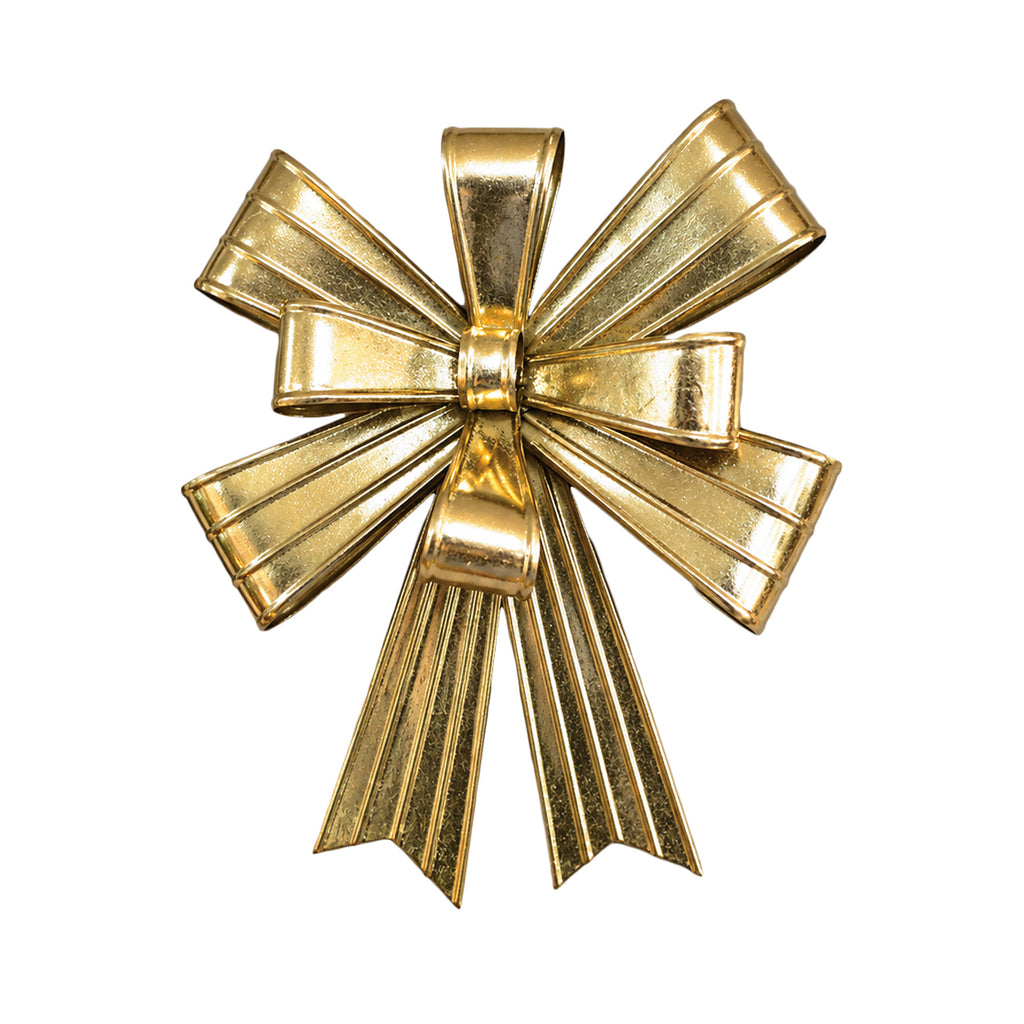 Christmas Gold Bow Wall Decoration