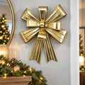 Christmas Gold Bow Wall Decoration