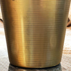 Goldfarbener Champagnerkübel aus Edelstahl