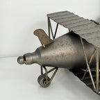 Silver Aeroplane Clock
