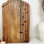 Etched Cheese & Wine Chopping Board A