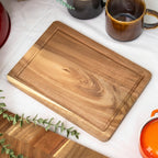 Small Acacia Wood Chopping Board With Groove
