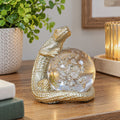 Champagne Gold Lizard On Glass Ball Ornament