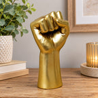 Gold Power Fist Hand Ornament