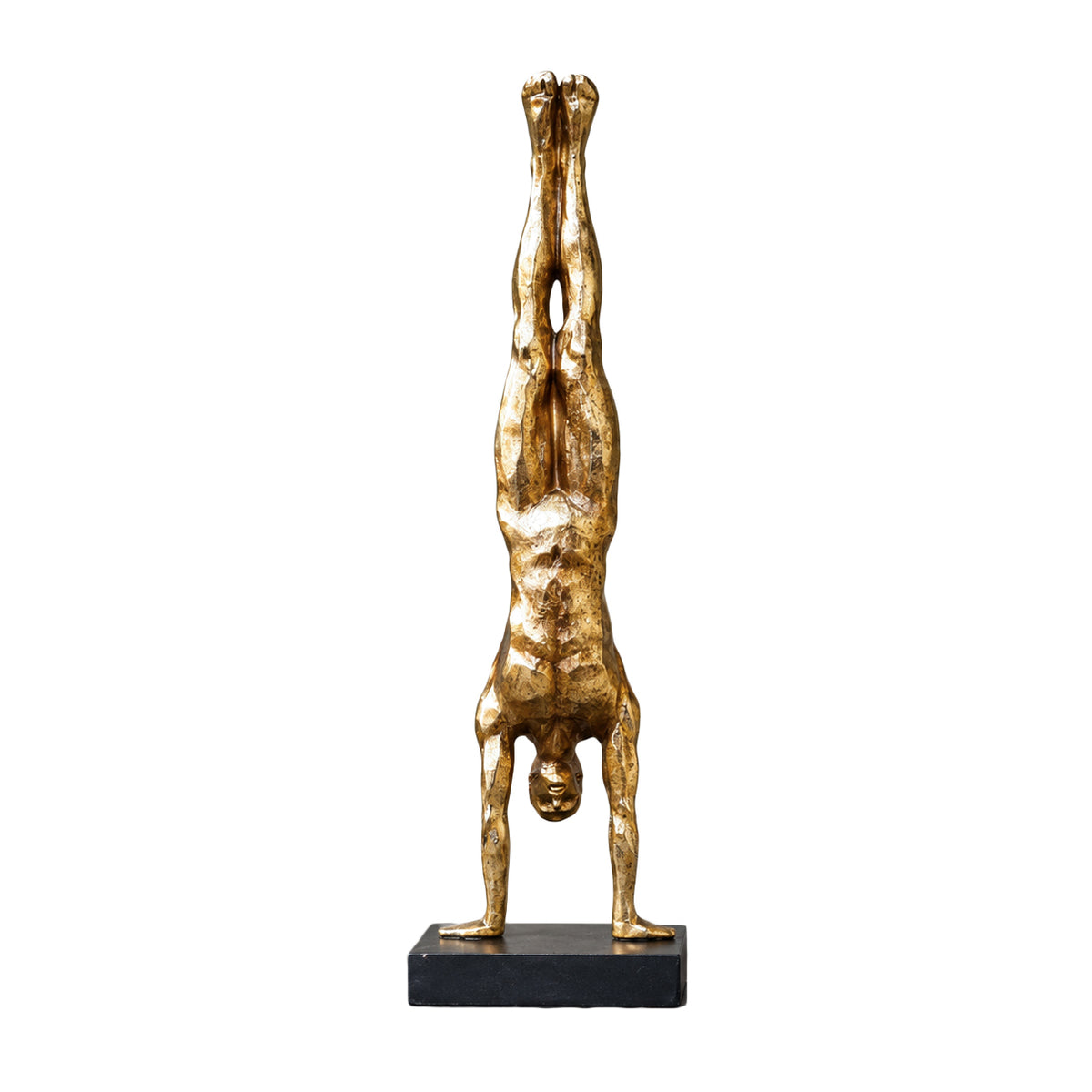 Gold Handstand Man Sculpture