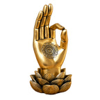 Gold OK Mandala Hand Ornament