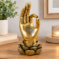 Gold OK Mandala Hand Ornament