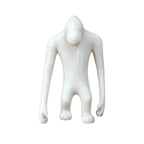 White Quartz Resin Monkey Ornament