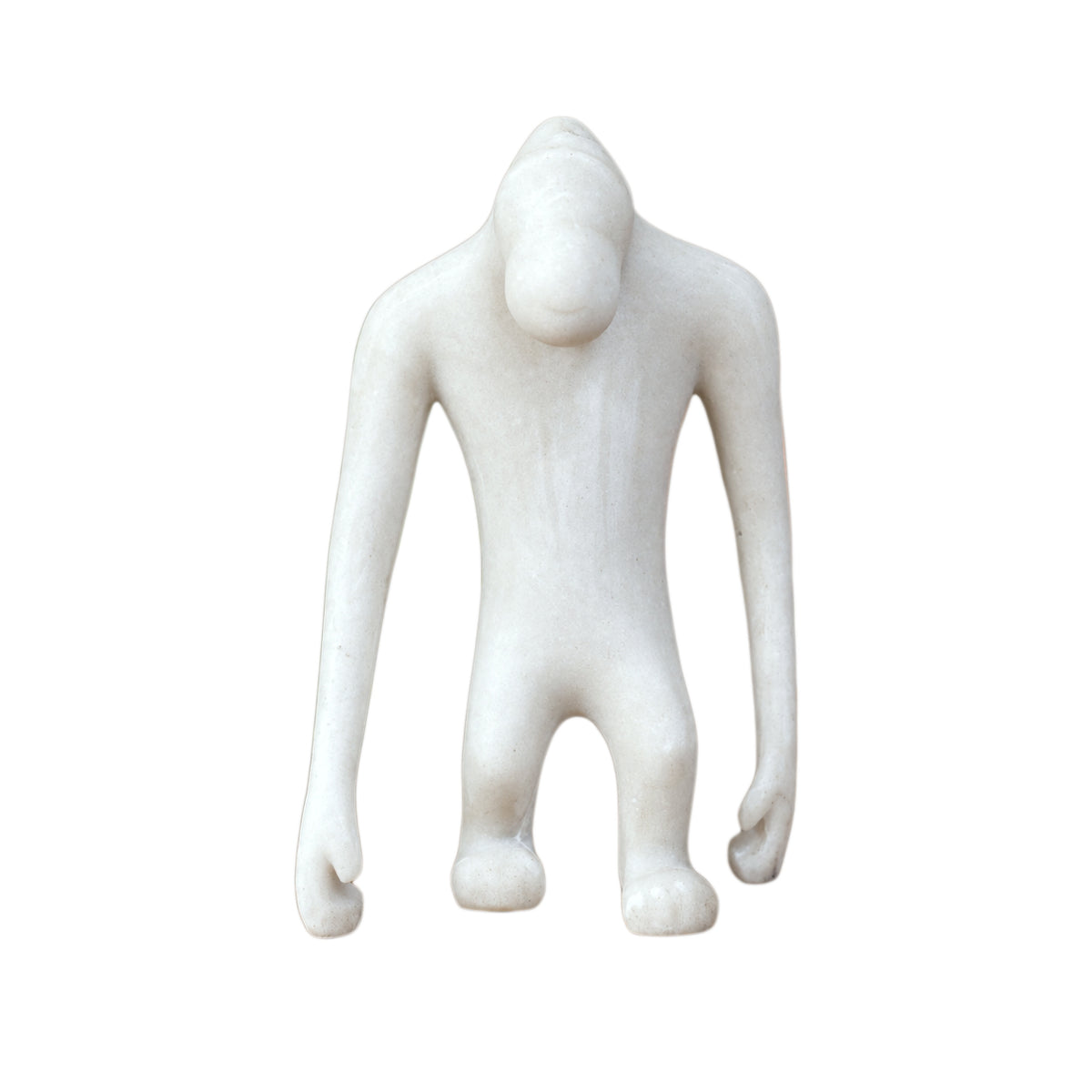 White Quartz Resin Monkey Ornament